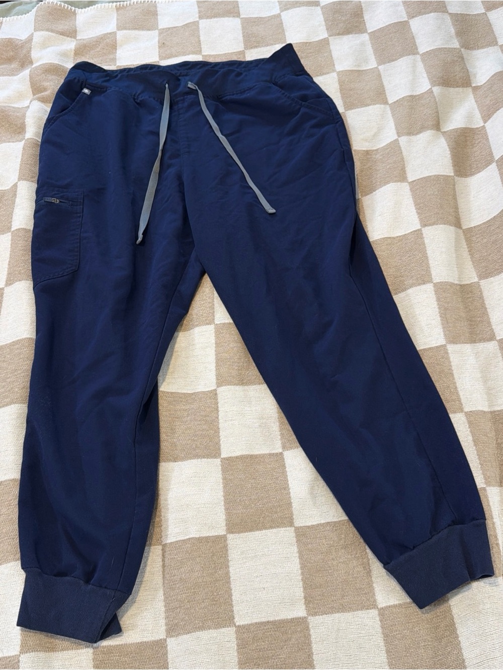 FIGS Original Navy Blue Zamora Jogger Scrub Pants Size XLP Petite